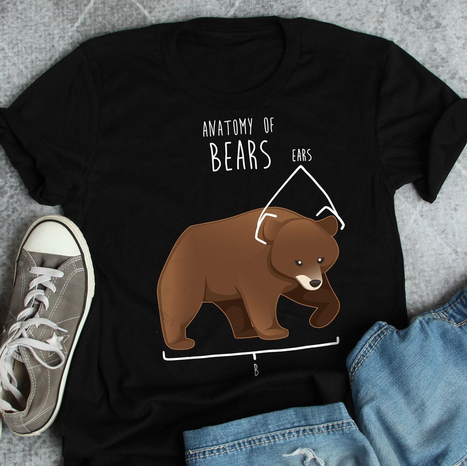 Bear Shirt, , , Funny Brown Bear Lover Gift, Cute Wild Animal T-shirt, Zoo Keeper Tshirt Zoologist Tee Nature Grizzly Bear Woodland 150