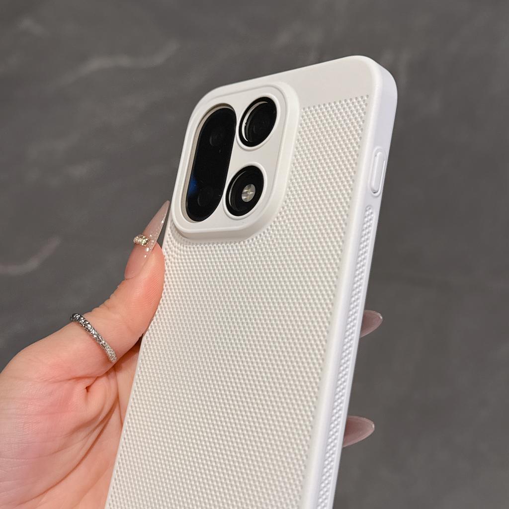 Breathable Heat Dissipation Thin PC Phone Case For Oneplus 15 13 12 T R ACE 5 3 Glass Lens Film Protection Cooling Mesh Cover