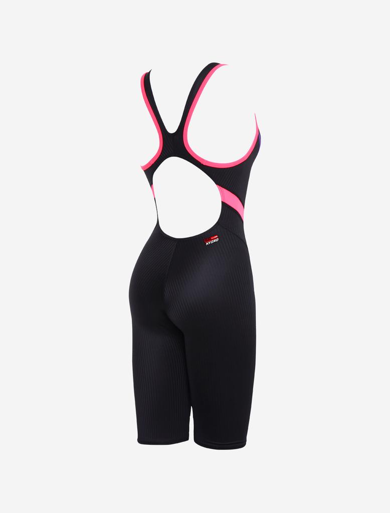 Toneidoseupocheu Pointe 5-Part Half-Body X-Back Black Coral Swimsuit