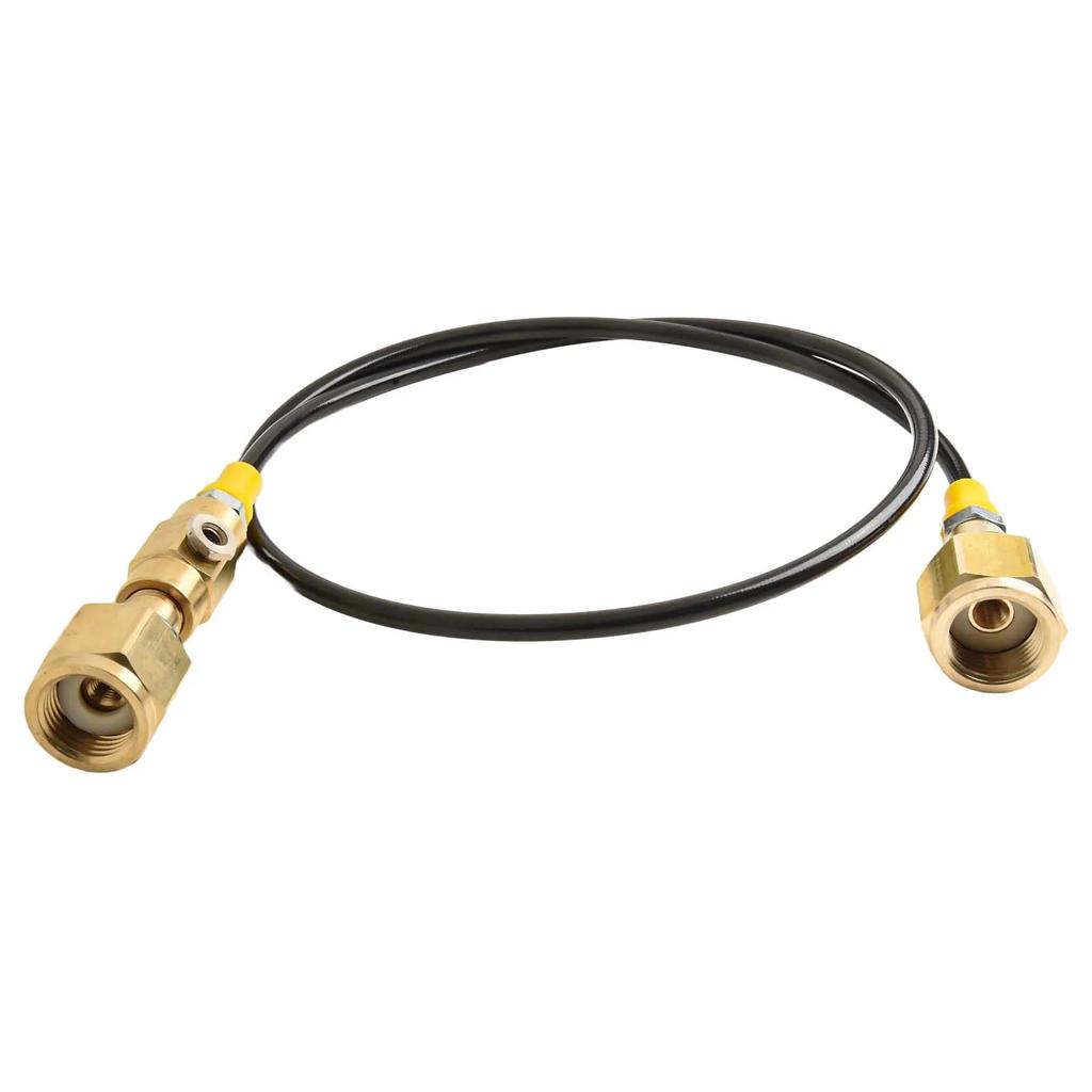 Large Tank Refill Station Charging Adapter Converts 36 Inch Hose CGA320 to CGA320 for High Pressure Applications