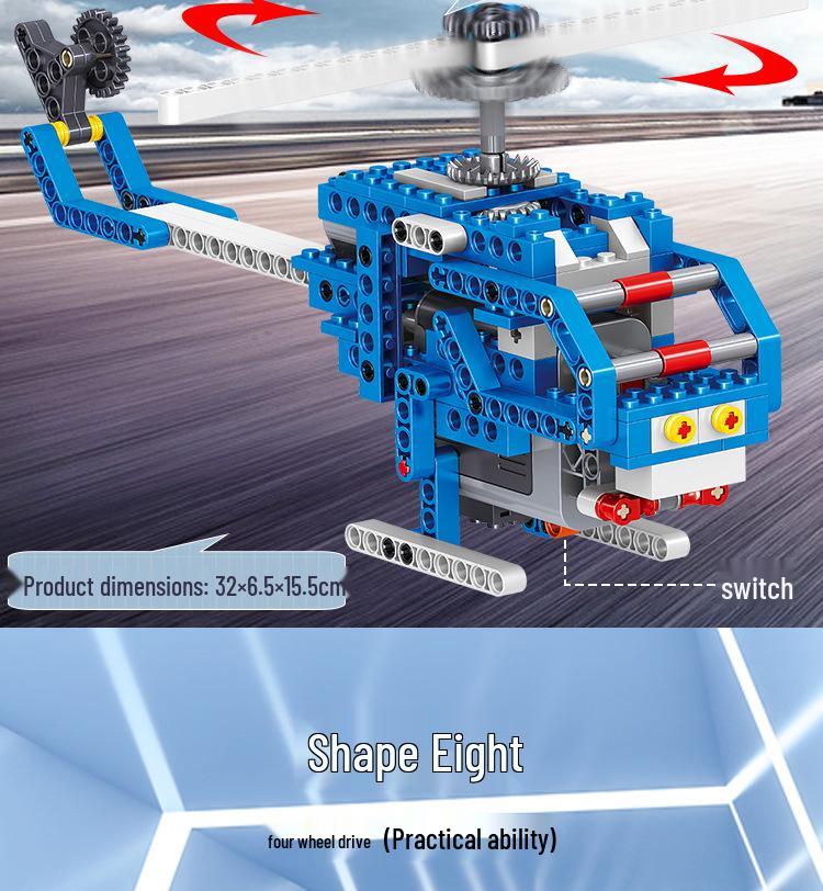 Englischkompatibler Wissenschafts- & Bildungs-Roboter-Bausatz zum Programmieren für Kinder, passt zu LEGO 9686.