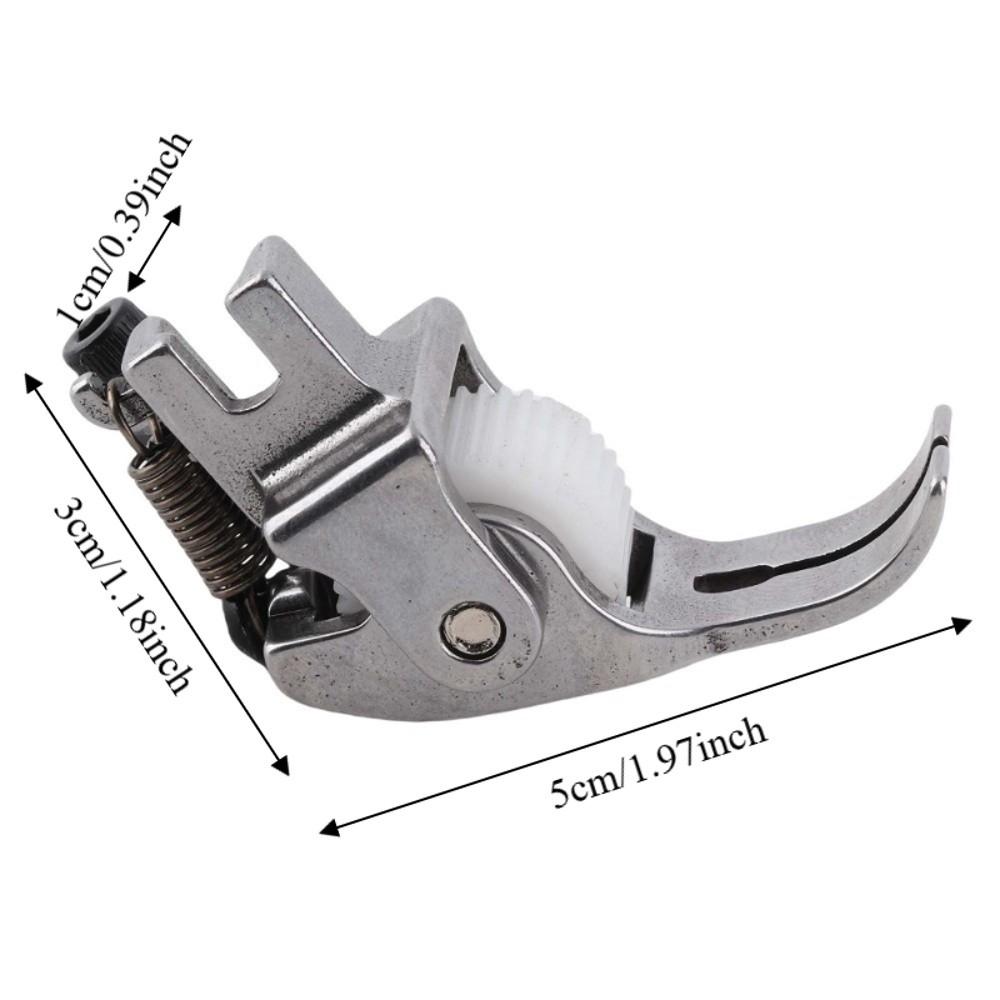 Steel Wheel Sewing Machine Foot Snap-On Roller Presser Foot  Multiple Layers