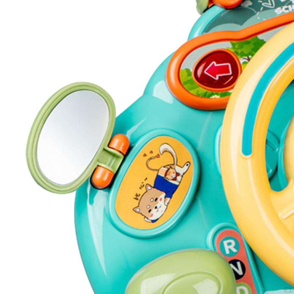 Electric Steering Wheel Toy Educational Musical Mini Interactive Learning for Kids 1 2 3 4 5