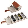Leather Multi-layer Glasses Box Multi-functional Glasses Storage for Case 5 Slots Travel Glasses Bag Hanging Glasses Fra