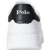 Polo Ralph Lauren Rlite Court Floral Leather Round Toe Lace-Up Low-Top Sneakers Men Sneakers White Black 809974097002