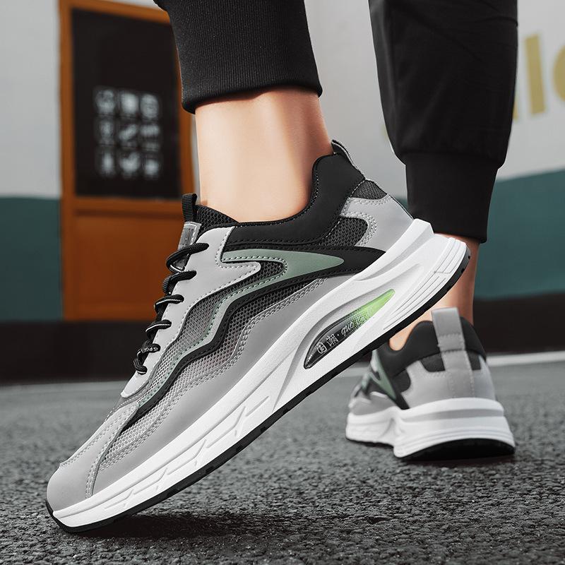 Men's shoes 2025 summer new retro leisure travel mesh breathable comfortable low-top lace-up sports style casual shoes