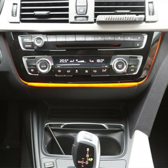 Car LED Light Dash AC Panel Radio Trim Decoration for BMW 3 & 4 Series F30 DIY