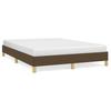 Vidaxl Bed Frame Without Mattress, Dark Brown, 160X200 Cm, Fabric