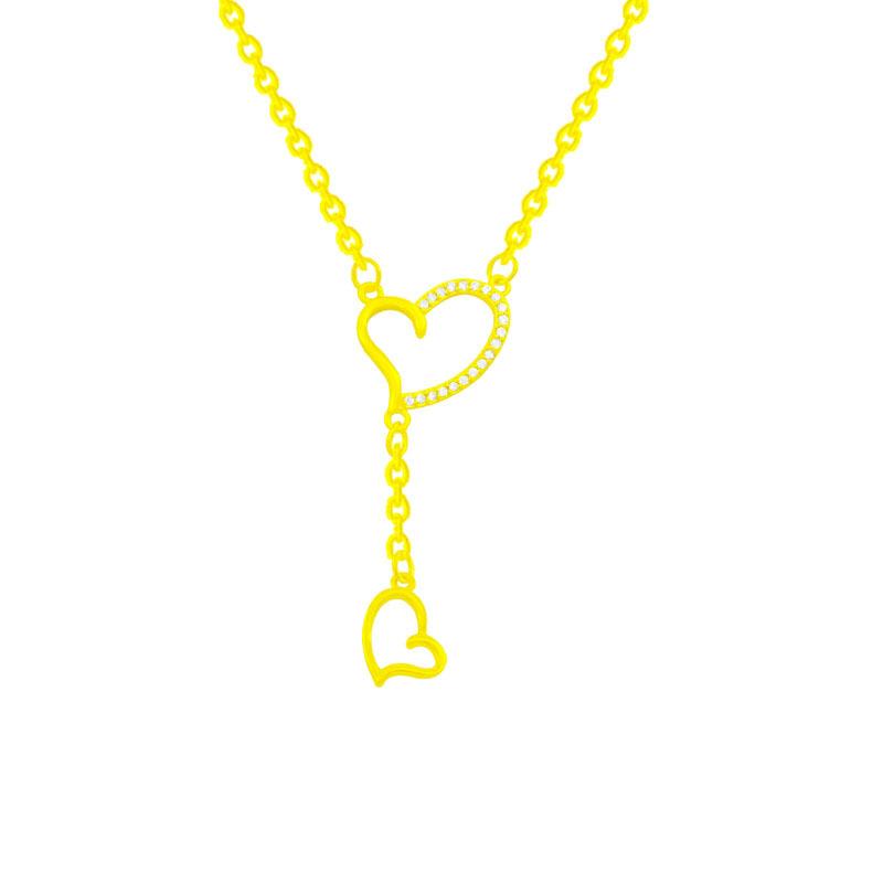 Soul mate necklace jewelry girl niche clavicle chain sweet high-grade Joker pendant temperament light luxury necklace.