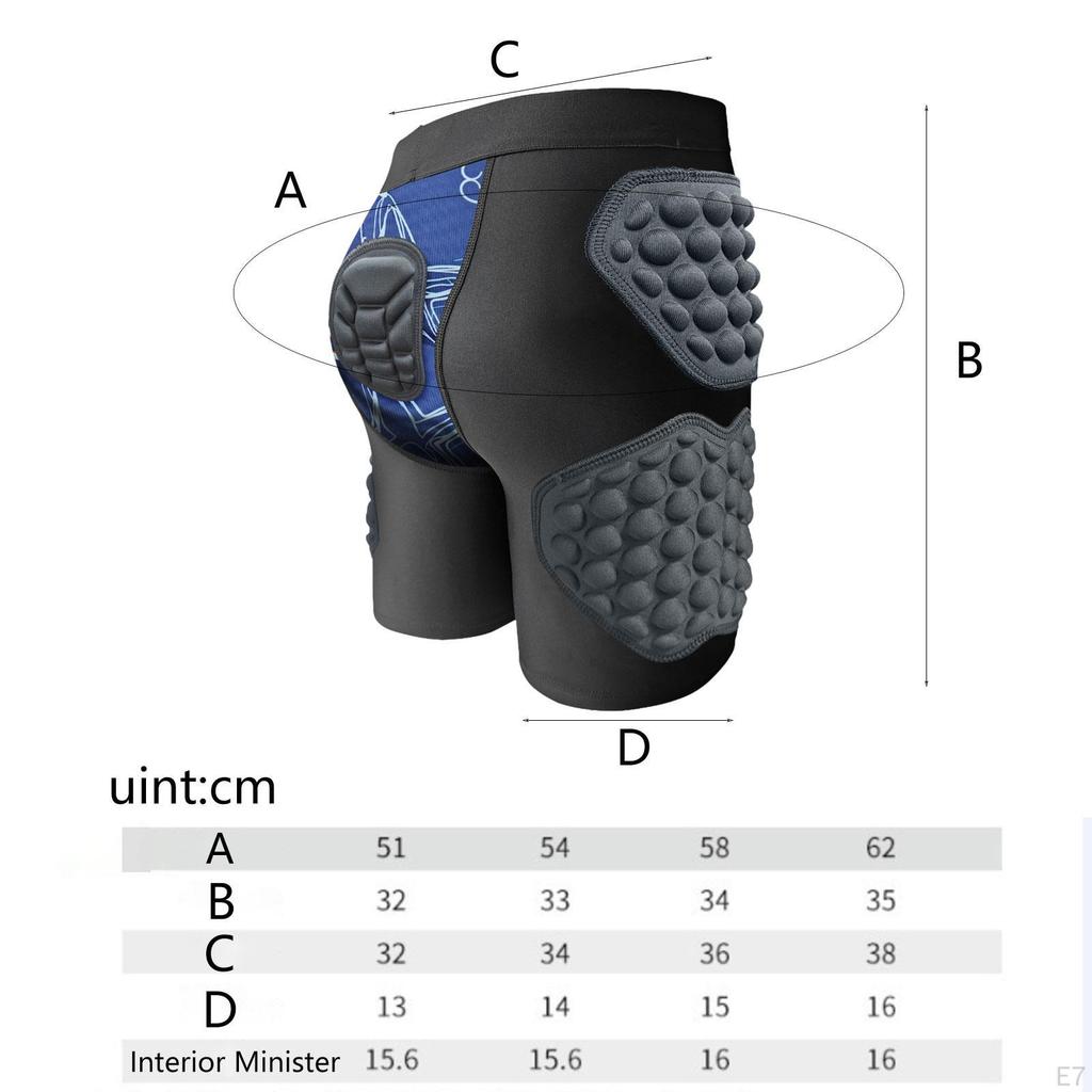 's Impact Resistant Sports Shorts EVA Padding for Bike Riding Comfortable Multifunctional Breathable