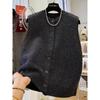 Autumn Winter Fashion Knitted Sweater Vest Women's Sleeveless V-Neck Solid Pullover Vest Female Causal Ladies Tops