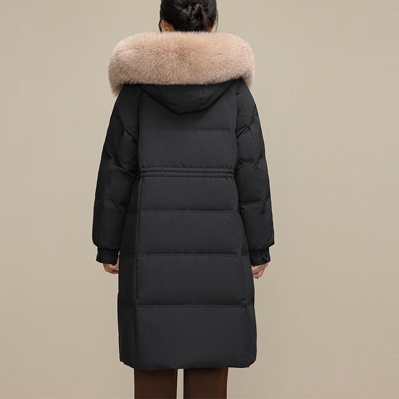 Yalu RS Women's Winter Hooded Down Jacket with Faux Fur Trim