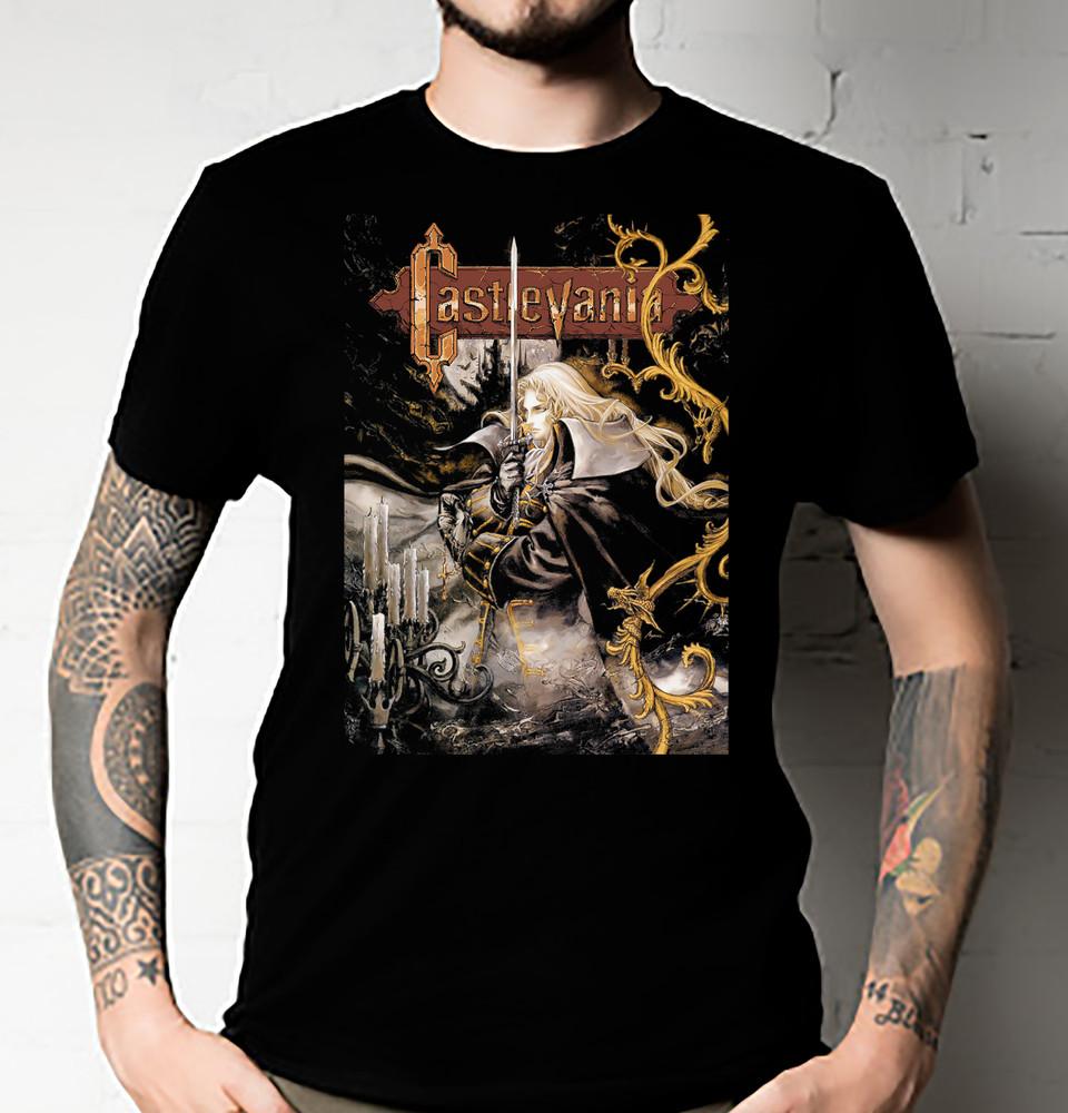 Castlevania Alucard Shirt - Castlevania TEE, anime T-shirt Unisex ALL SIZE Unisex T-Shirt M