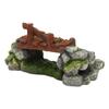 Fish Tank Arch Bridge Decoration Resin Beautiful Sapce Saving Aquarium Decorative Bridge for Underwater Environment