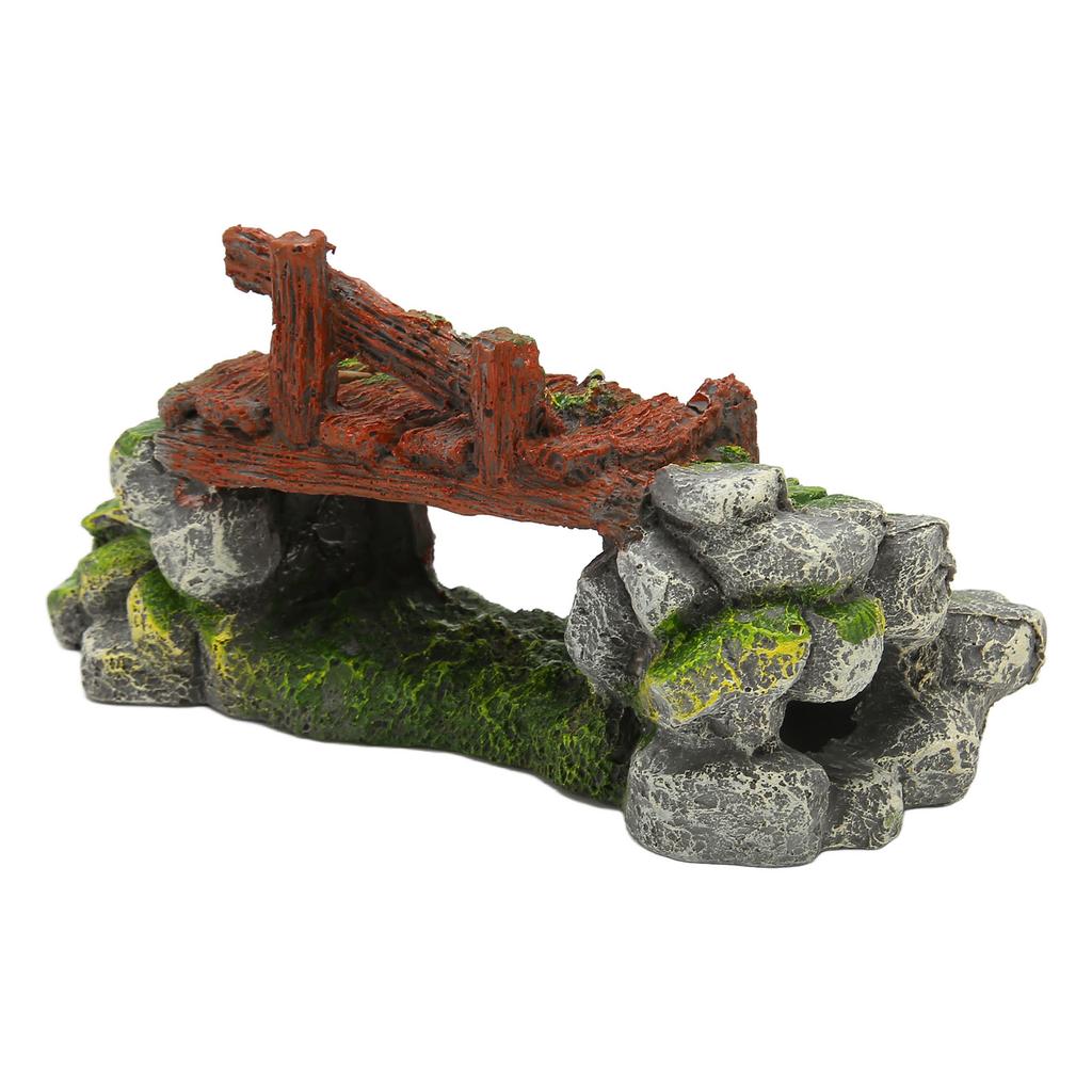 Fish Tank Arch Bridge Decoration Resin Beautiful Sapce Saving Aquarium Decorative Bridge for Underwater Environment