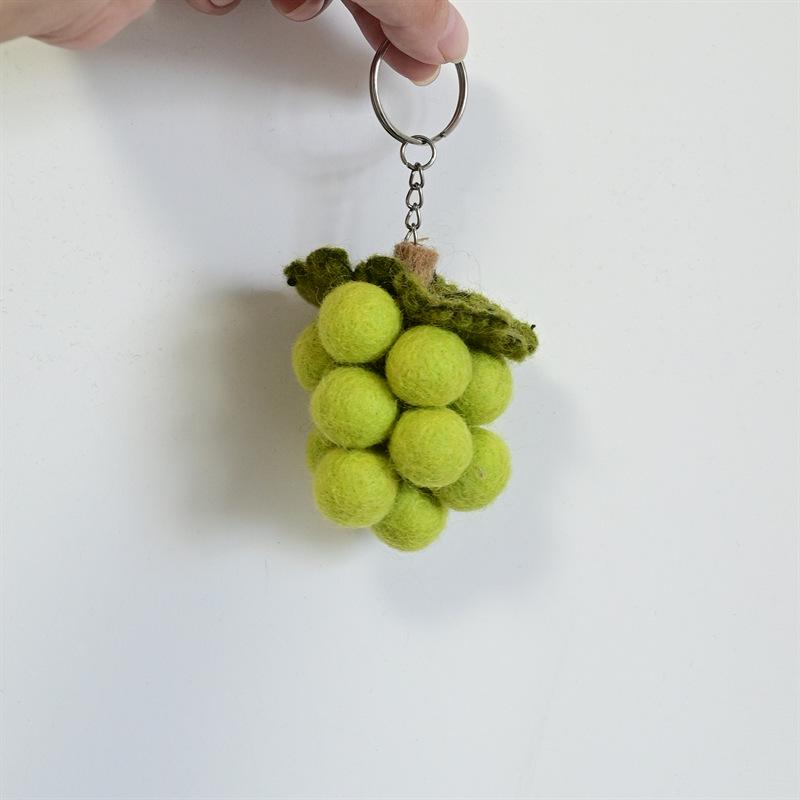 Nepal Wool Felt Fruit & Vegetable Pendant Keychain Plush Doll
