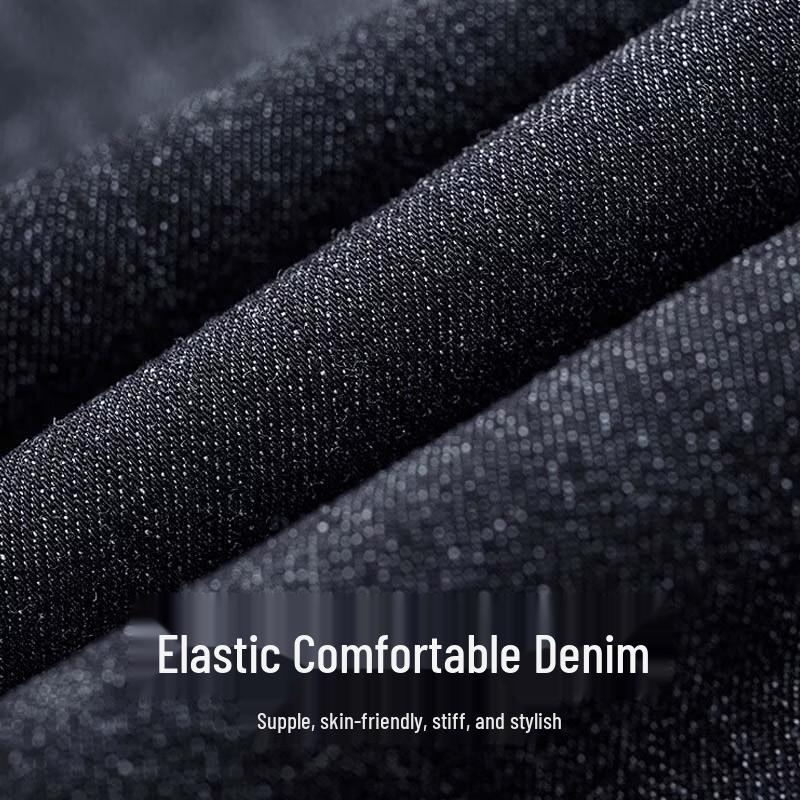 SEPTWOLVES Men's High-Cotton Stretch Straight-Leg Washed Jeans