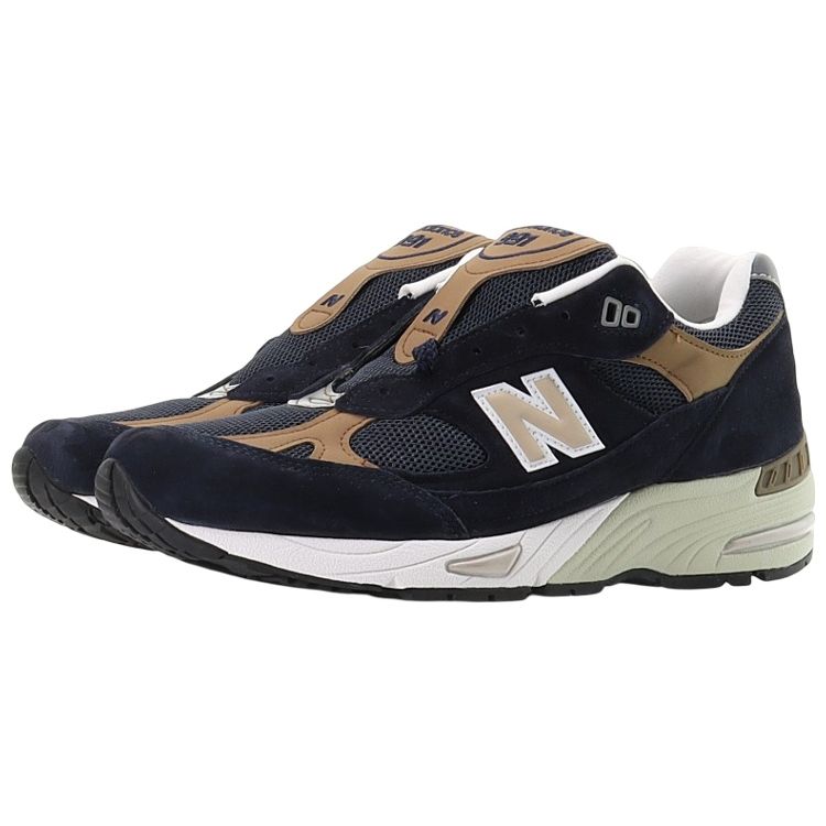 New Balance 991 Made in England Marinebraune Unisex-Sneaker Blau M991DNB