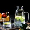 Transparent glass cold kettle with cup cold kettle cup lid integrated with high borosilicate anti-scalding and heat insulation tea cold kettle