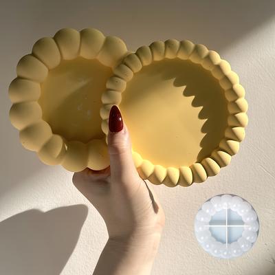 Runde Blasen-Untersetzer Silikonformen für DIY Epoxid Schmuck Aufbewahrungsschale, Gips Schale, Zement Tassenuntersetzer, Spritzguss Harzform