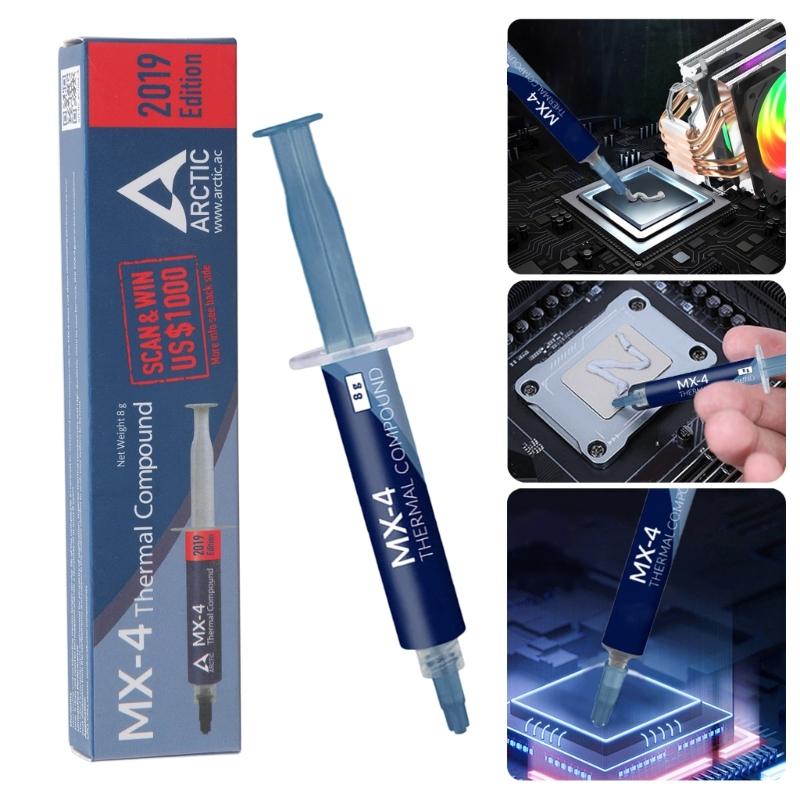MX4 Thermal Paste Efficient Heat Conductivity Paste 8g For Universal Use In PC And Laptops MX-4