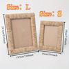 Handmade Woven Photo Frame Rustic Tabletop Photo Frame Picture Frame Ornaments  Birthday Parties