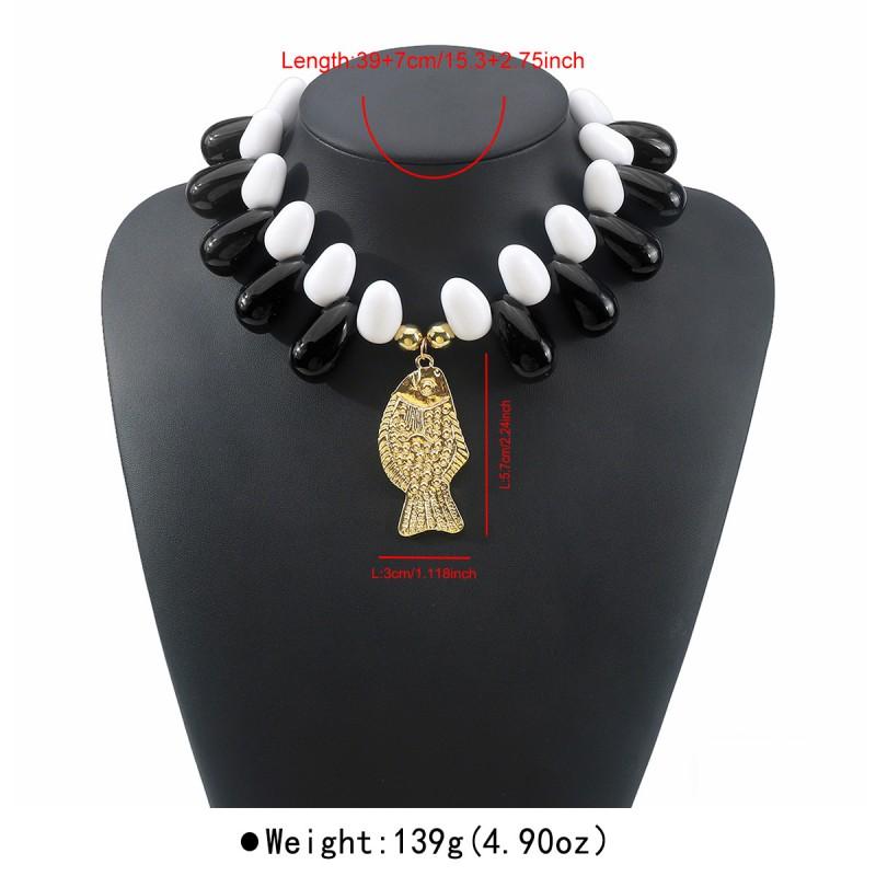 Bohemian Ocean Bead Necklace Women Beach Style Fashion Jewelry