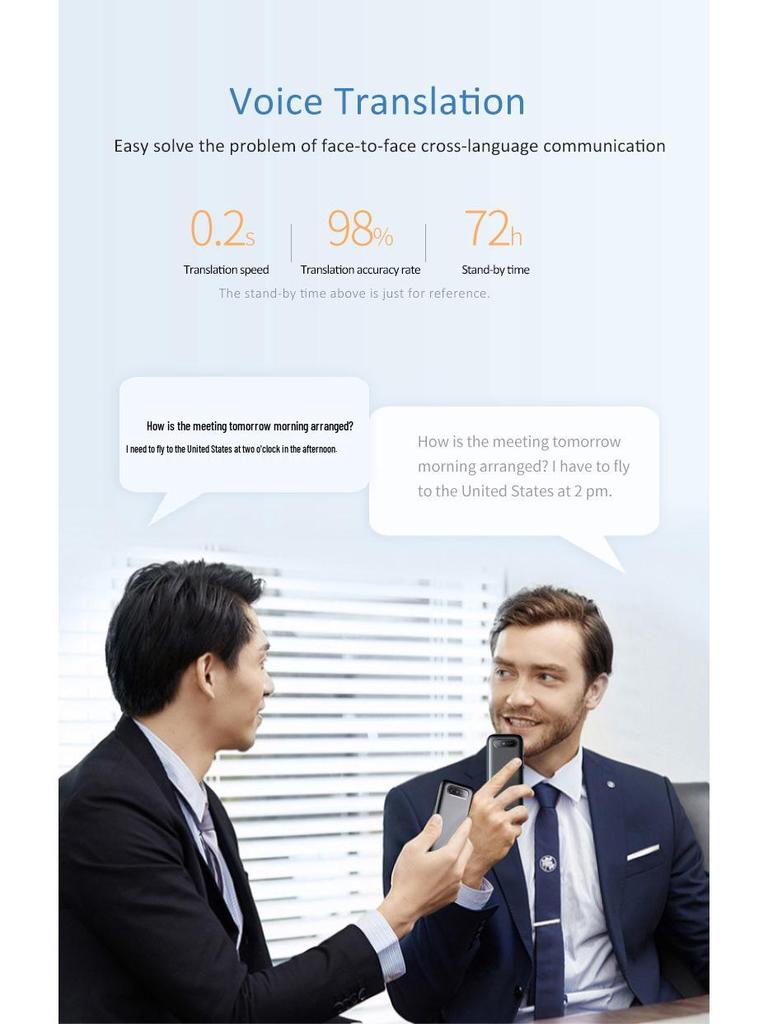 T11 AI Language Translator: Smart Voice Recording & Photo Translation with WiFi.
