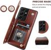 for Samsung Galaxy S21 FE S20 Note 20 Ultra Wallet Case with Card Holder PU Leather Card Slots Case Double Magnetic Clasp Cover