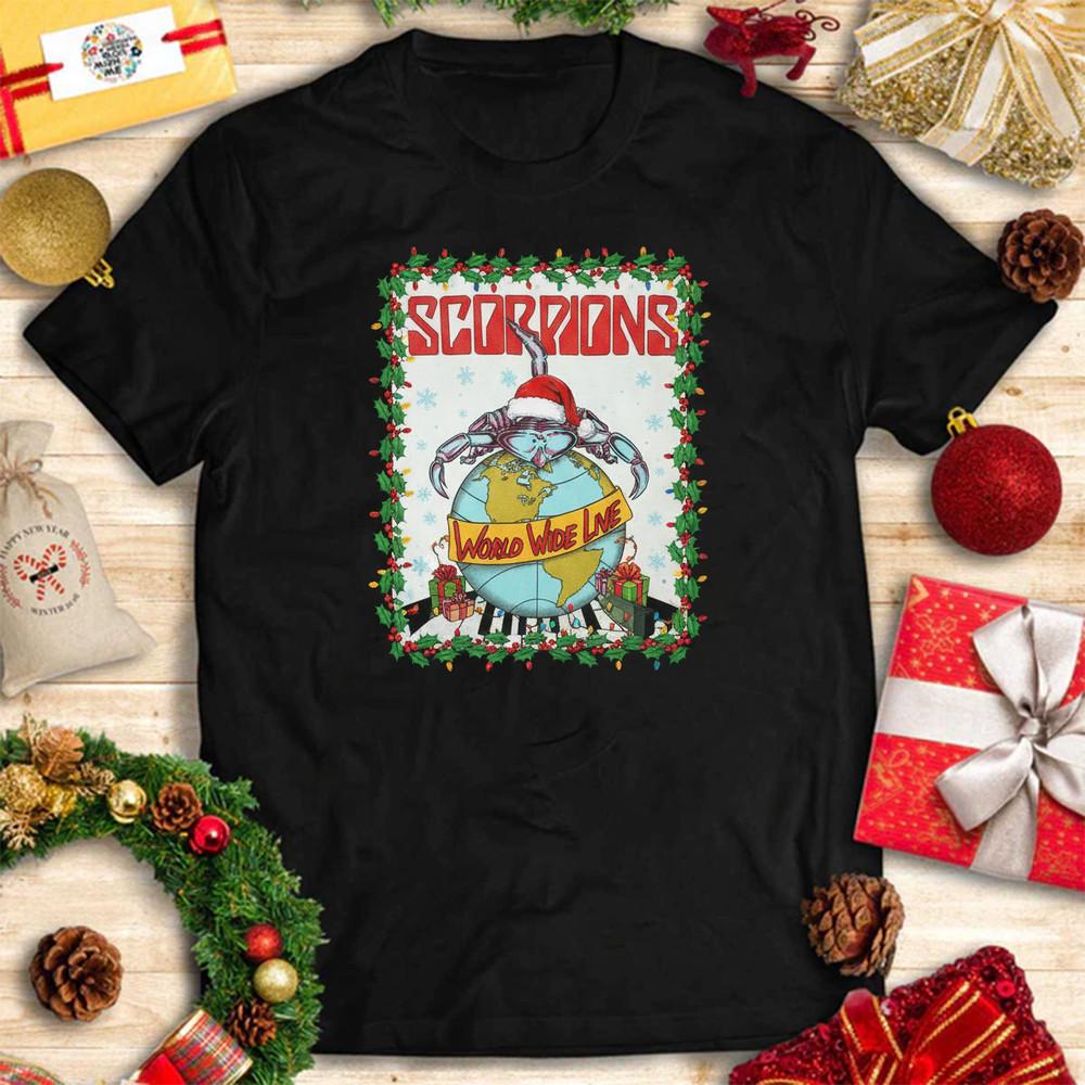 Collection Scorpions Band Gift For Fan T-shirt Christmas Black Unisex T-Shirt XL