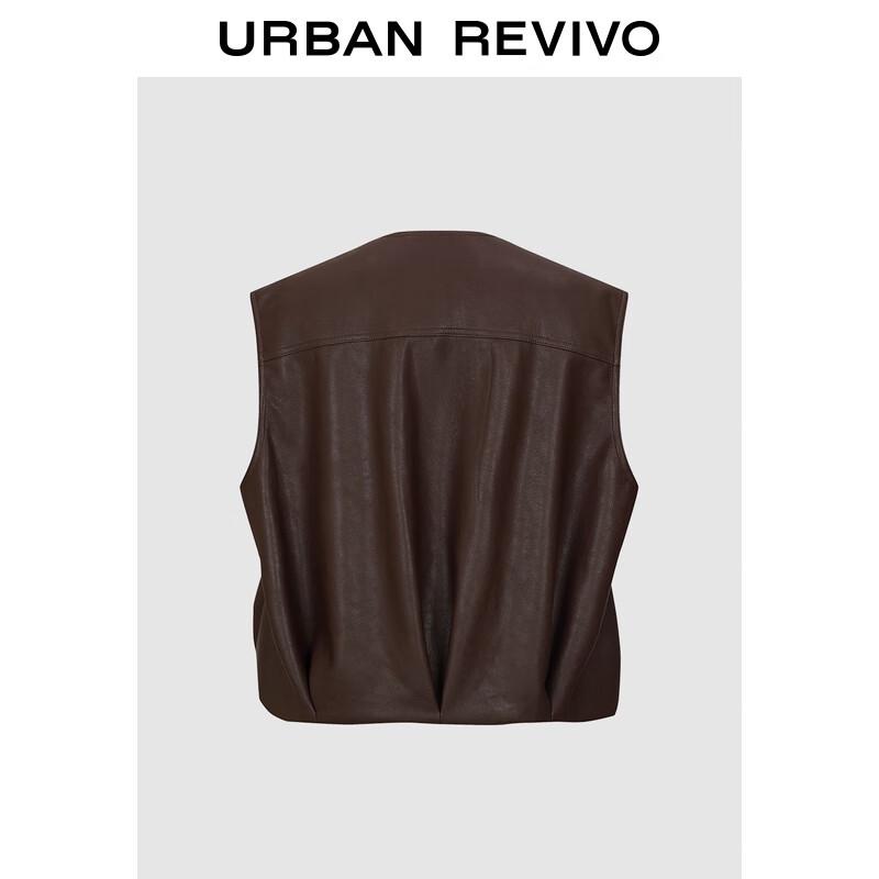 

Женский жилет из искусственной кожи в стиле городского сафари, рабочая одежда на молнии L