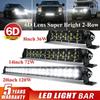 6D LED Light Bar Dual Row Spot Flood Fog Lamp 4x4 Led Bar Offroad Roof Light for Car Truck SUV ATV 12V 24V Work Lamp