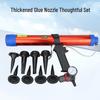 Gaobao 600ml Pneumatic Caulking Gun: Speed Control Grout & Silicone Applicator for Doors and Windows