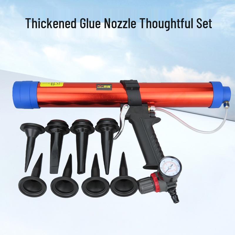 Gaobao 600ml Pneumatic Caulking Gun: Speed Control Grout & Silicone Applicator for Doors and Windows