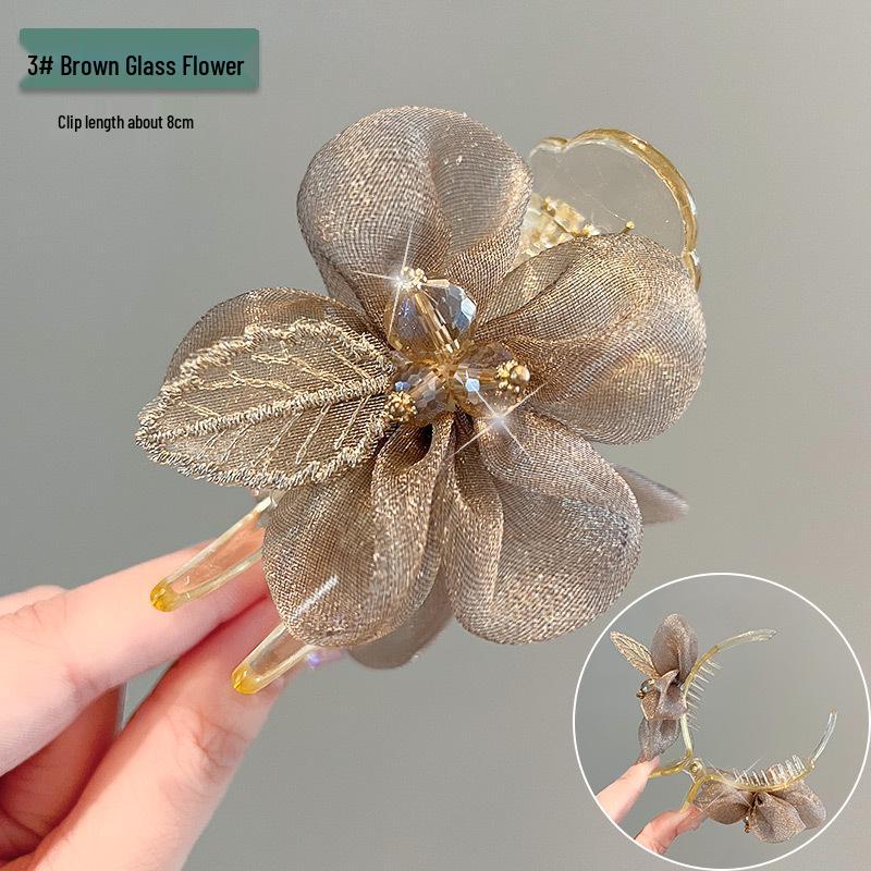 Summer Floral Mesh Hairpin for Women