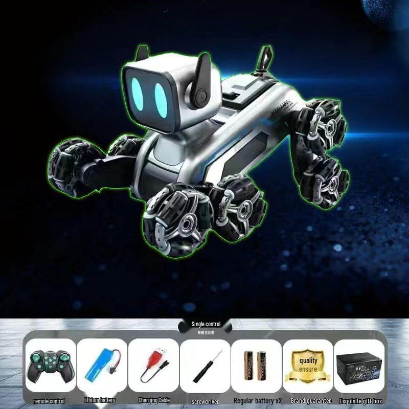 Remote-Controlled Eight-Wheeled Robot Car Toy for Kids - Hand-Sensing, Four-Wheel Drive Stunt Functionality