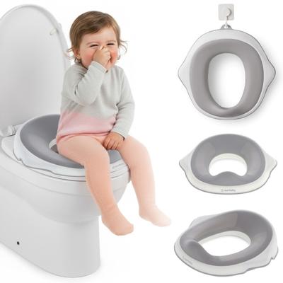 Non-slip Toilet Seat Cover for Children White Grey Sun Baby