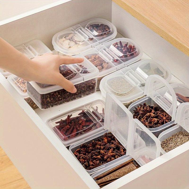 Sealed spice storage box, Jam and salad packaging box, seasoning box, fruit tray, outdoor portable food packaging box.