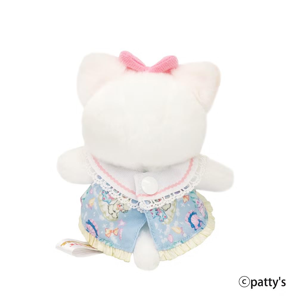 Yoshitoku Retro Plush Collection Mini Creamy Cat Swimmer Outfit Pouch Set W9 x D8 x 12cm 180620 & (Blue) Size Approx.