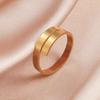 Minimalist Silver Open Ring Women Stainless Steel Adjustable Finger Ring Geometric Jewelry Valentine's Gift