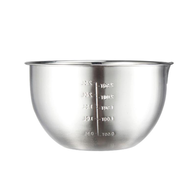 Stainless Steel Mixing Bowls Non Slip Whisking Bowls for Salad Cooking Baking