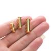 3pcs Stainless Steel Magnetic Slide Tube Clasps for DIY Layer Necklace Bracelet 3 Loops Connectors Jewelry Findings Supplies
