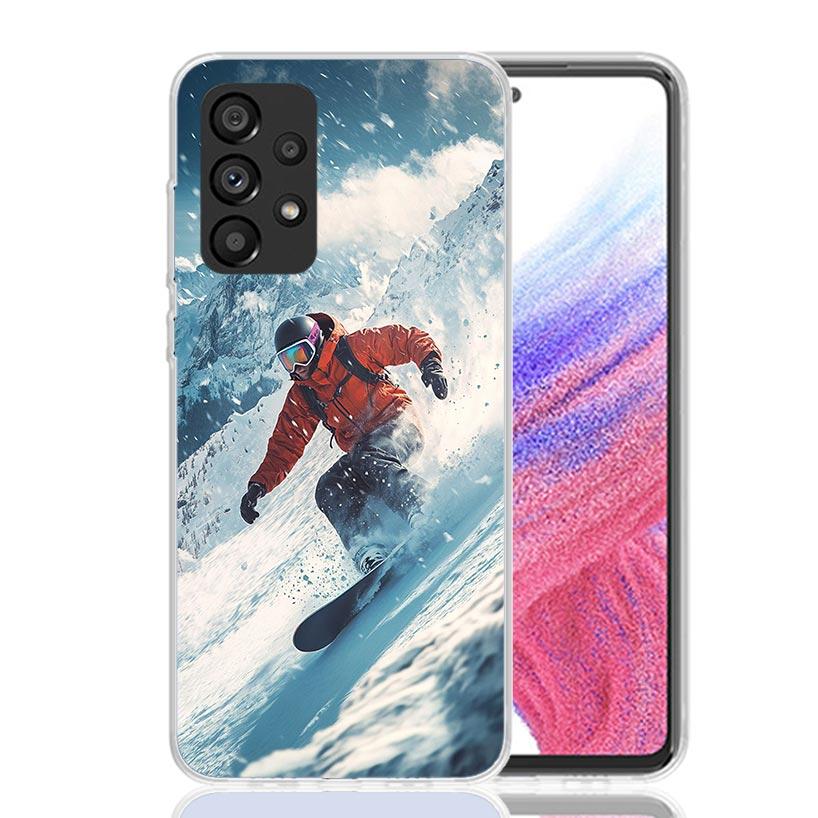 Adventure Snowboarding Extreme Phone Case For Samsung Galaxy A17 A16 A14 A15 A13 A57 A56 A54 A55 A53 A37 A36 A34 A35 A33 A26 A24