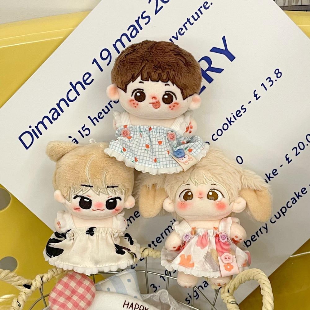 

Multicolor Plush Dolls Cartoon Skirt Flower Pattern Cotton Dolls Halter Dress Dress Up Toy