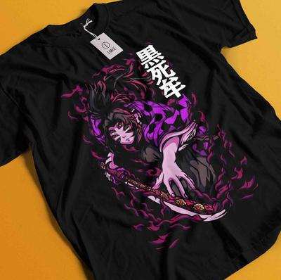 Koszulka Demon Slayer Kokushibo Górny Księżyc 1 T-shirt Zenitsu T-shirt Muzan Tanjiro