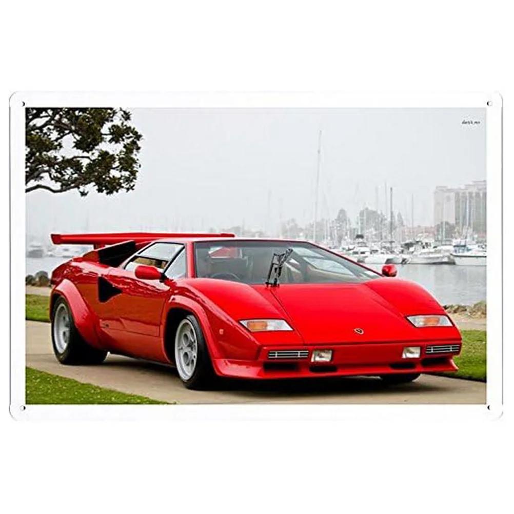 Car Motorcycle Racing Metal Tin Signs Mustang Poster Plate Wall Decor for Bars Game Room Man Cave Cafe Club Retro Posters Plaque