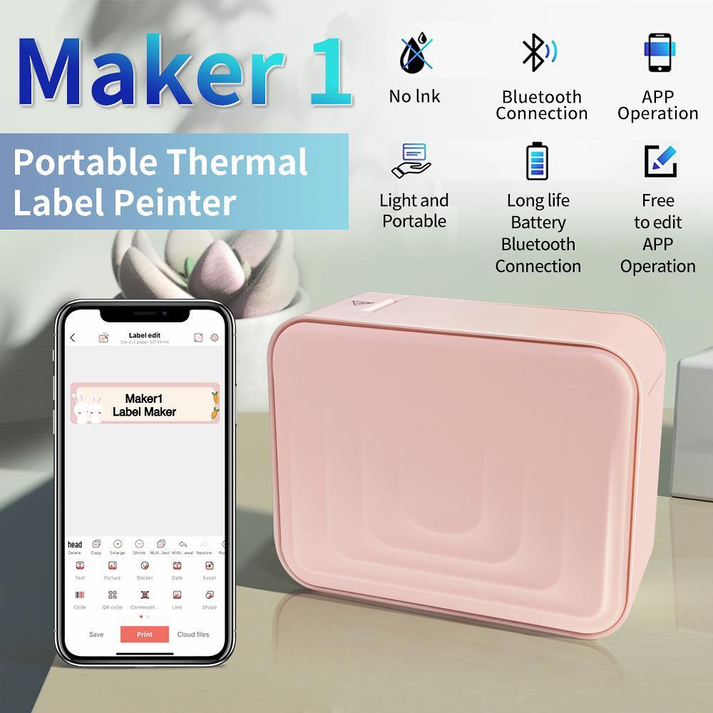 Cross-Border M1 Mini Handheld Thermal Sticker Label Printer for Home Storage