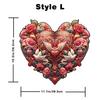 Wacocetoy Cross Love Heart High-Difficulty Wooden Jigsaw Puzzle Toy Money Box
