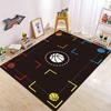 Basketball Training Agility-Gitter Farbige Pfeile Teppich Rutschfeste Matte Teppich für Kinderzimmer Wohnzimmer Heimdekoration Fitness Teppich