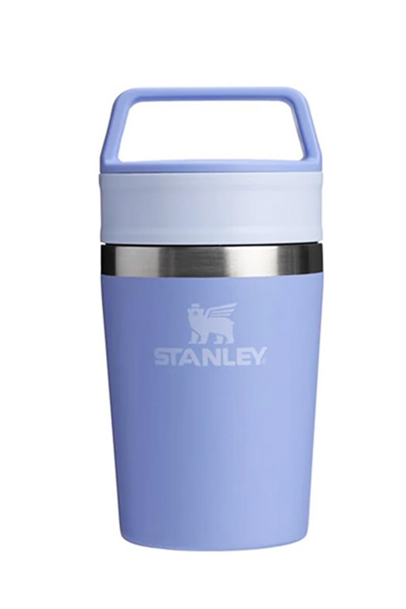 

Термос STANLEY Cafe To Go 230 мл из нержавеющей стали с изоляцией для холодной и горячей воды, кружка Гортензия , 0,23 л, крышка, сталь, напитки, бутылка, тамблер, для улицы,